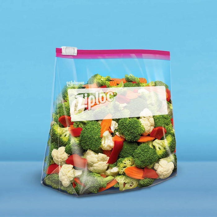 Ziploc Slider Storage Quart Bags with Power Shield Technology - 76ct