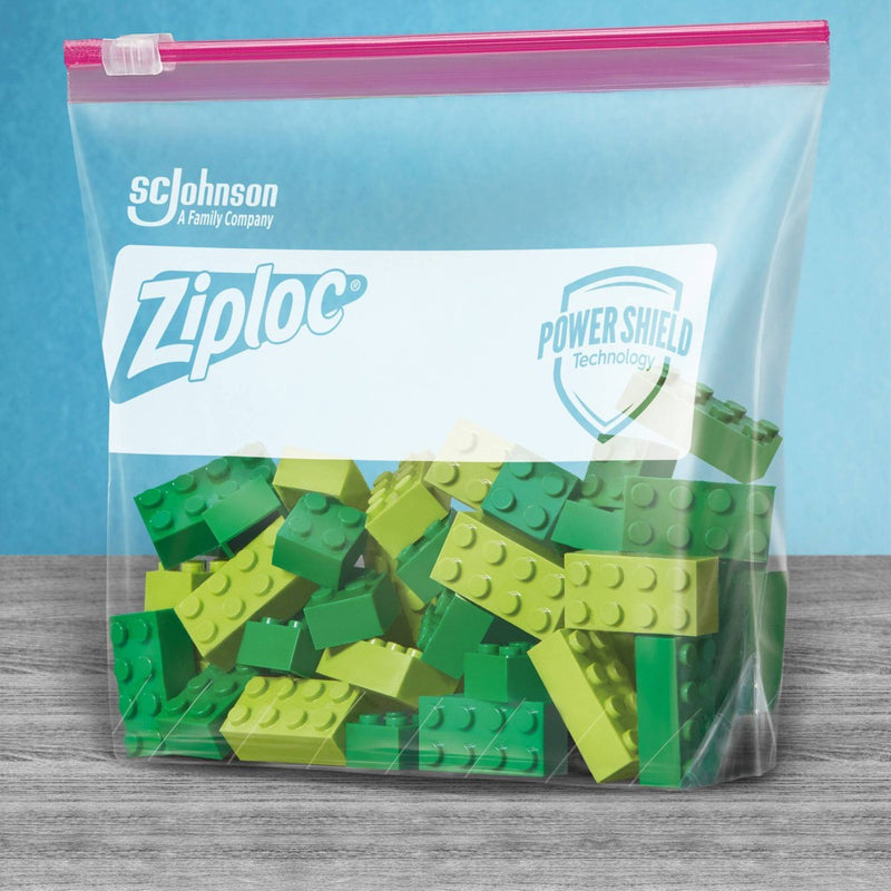 Ziploc Slider Storage Quart Bags with Power Shield Technology - 76ct