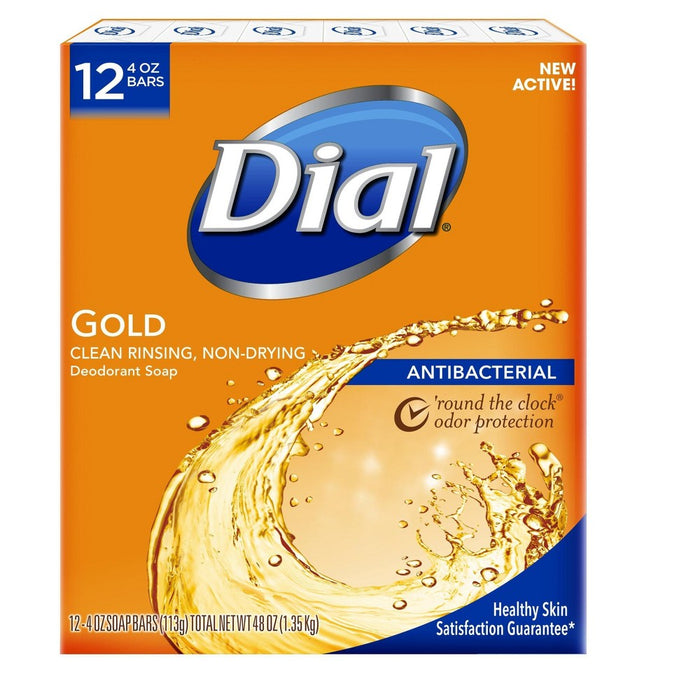 Dial Antibacterial Deodorant Gold Bar Soap - 12pk - 4oz each