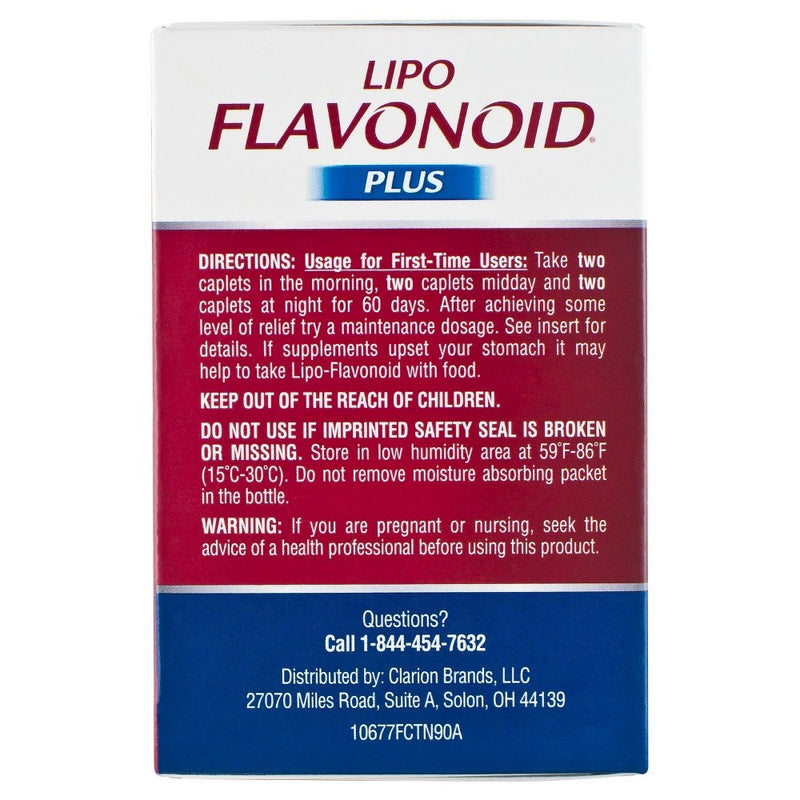 Lipo-Flavonoid Plus Inner Ear Health Caplets -90ct EXP. 10/2024