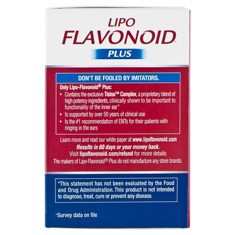 Lipo-Flavonoid Plus Inner Ear Health Caplets -90ct EXP. 10/2024