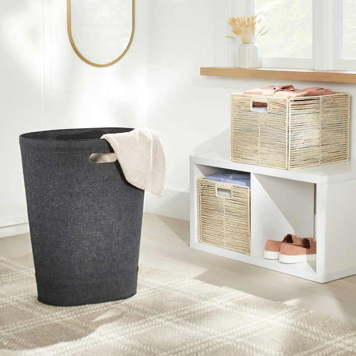 Felt Hamper Black - Brightroom