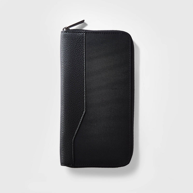 RFID Travel Wallet Black - Open Story