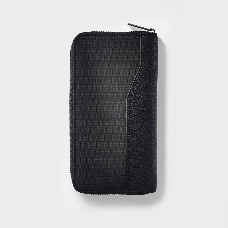 RFID Travel Wallet Black - Open Story