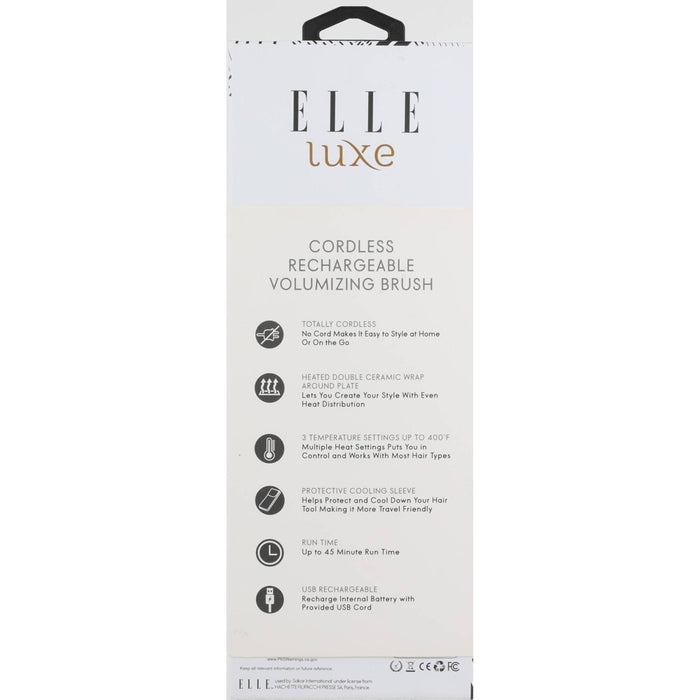 ELLE Luxe Cordless Rechargeable Volumizing Brush