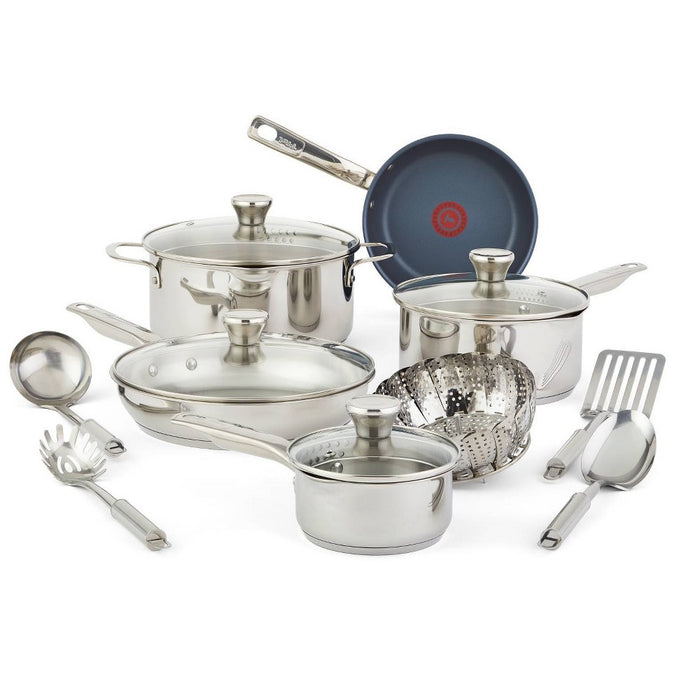 T-fal Platinum Endurance 14pc Stainless Steel Cookware Set (LOCAL PICKUP ONLY)