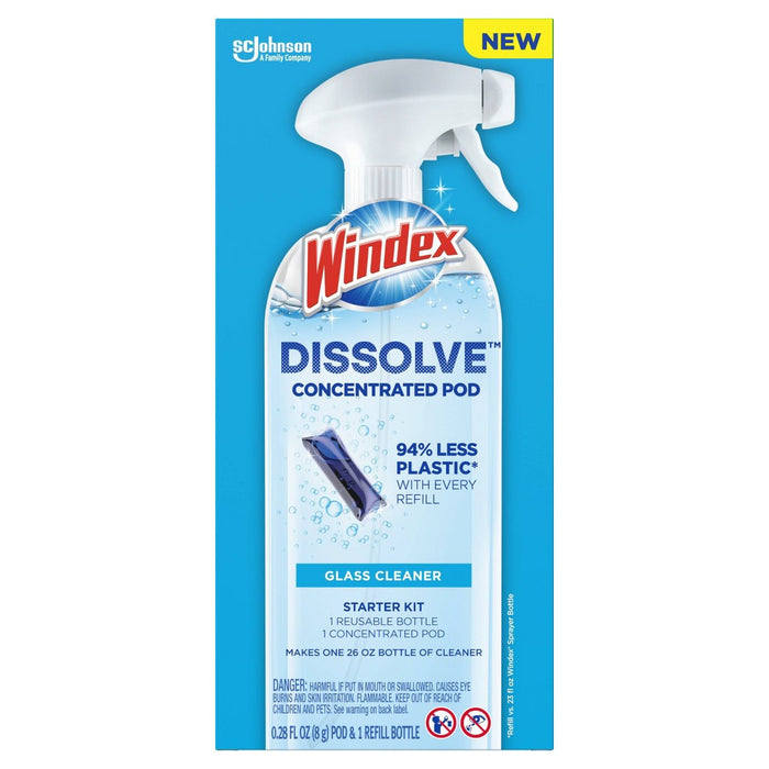 Windex Dissolve Pods Original Cleaner Starter Kit - 0.34 fl oz/2pk