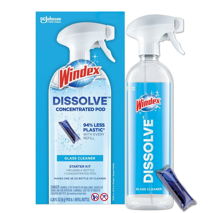Windex Dissolve Pods Original Cleaner Starter Kit - 0.34 fl oz/2pk