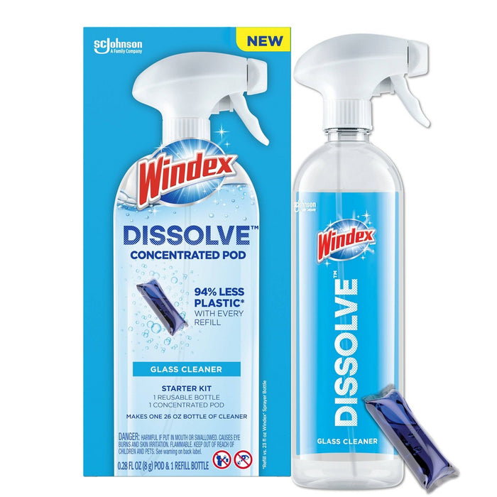 Windex Dissolve Pods Original Cleaner Starter Kit - 0.34 fl oz/2pk