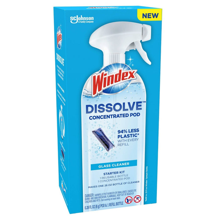 Windex Dissolve Pods Original Cleaner Starter Kit - 0.34 fl oz/2pk