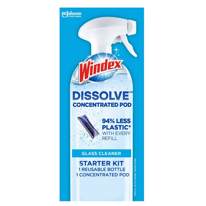 Windex Dissolve Pods Original Cleaner Starter Kit - 0.34 fl oz/2pk