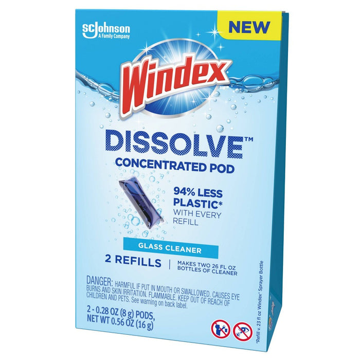 Windex Dissolve Pods Original Cleaner Refill - 0.28 fl oz/2pk