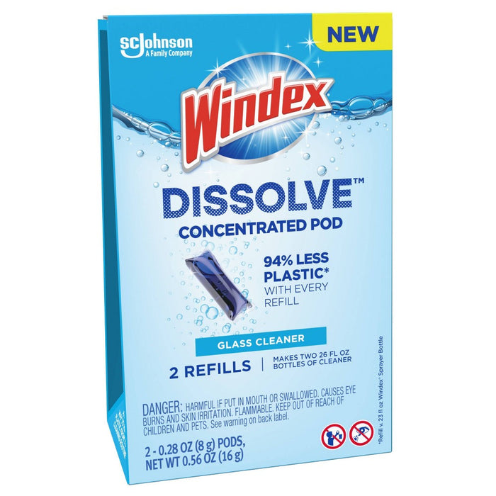Windex Dissolve Pods Original Cleaner Refill - 0.28 fl oz/2pk