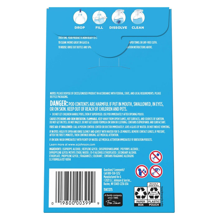 Windex Dissolve Pods Original Cleaner Refill - 0.28 fl oz/2pk