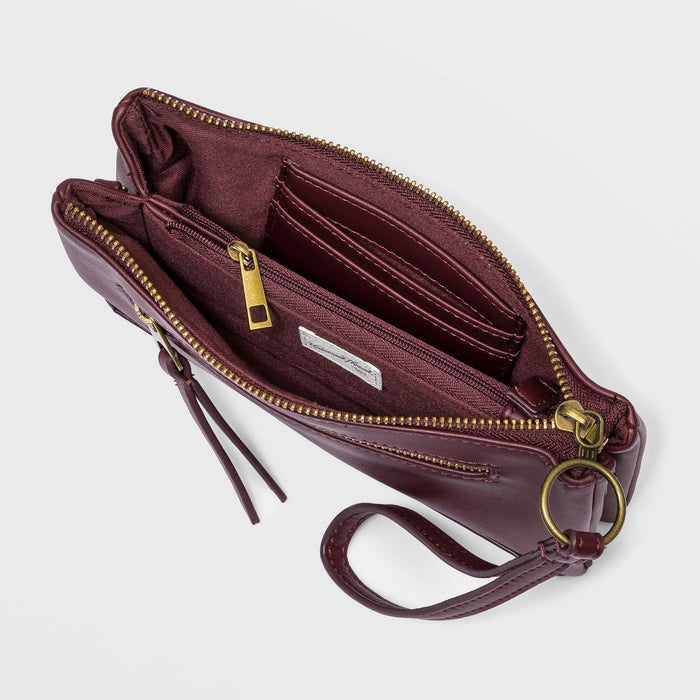 Women's Wallet On A String Crossbody Bag - Universal Thread Dark Red