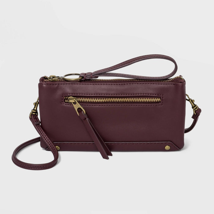 Women's Wallet On A String Crossbody Bag - Universal Thread Dark Red