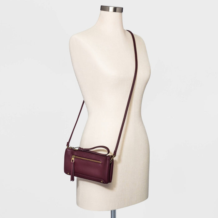 Women's Wallet On A String Crossbody Bag - Universal Thread Dark Red