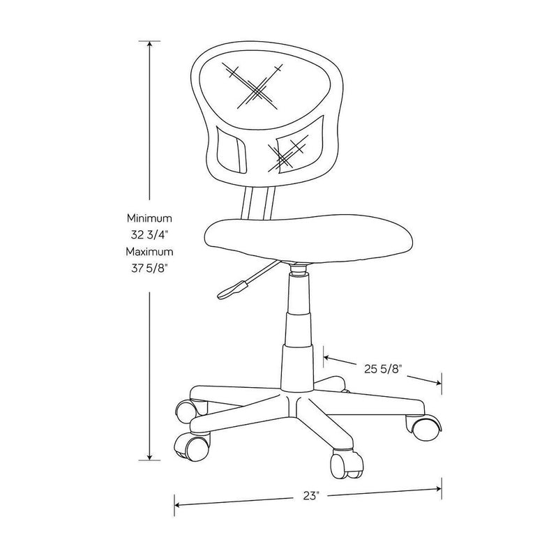 Mesh Office Chair Black - Room Essentials (LOCAL PICKUP ONLY)