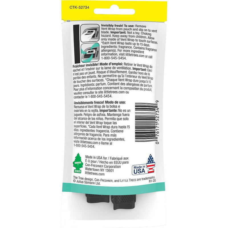 Little Trees 4pk Vent Wrap Bayside Breeze Air Fresheners