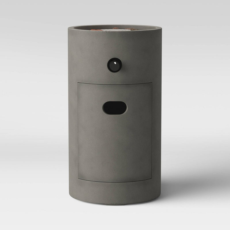 17" Pipestone Outdoor Fire Column - Gray - Project 62 (LOCAL PICKUP ONLY)