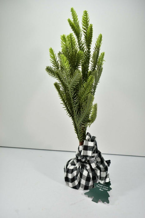 14" Artificial Tree with Fabric Base Green - Bullseye's Playground