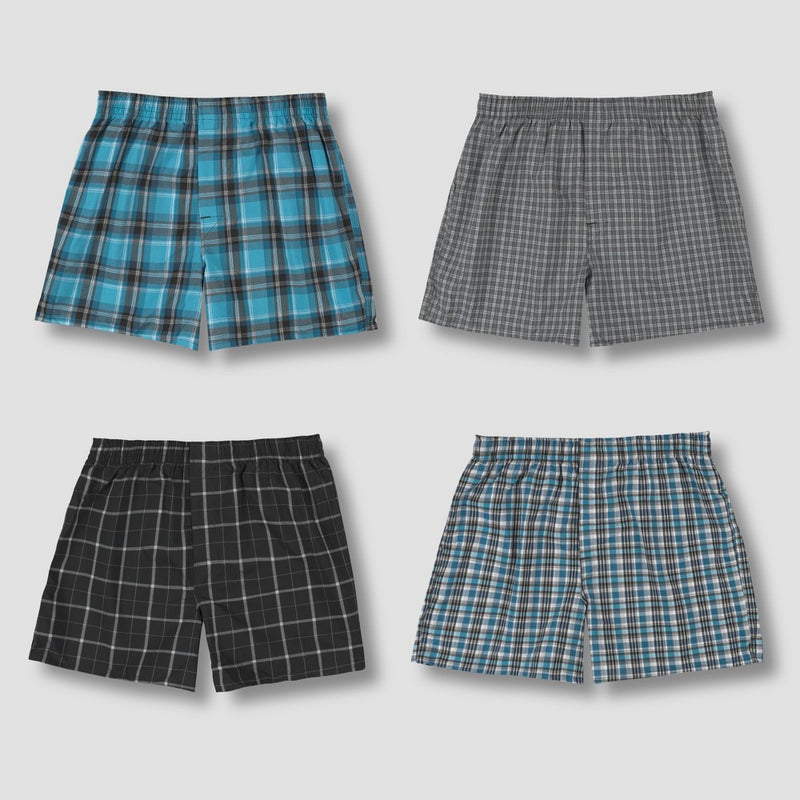 Hanes Premium Men's Stretch Woven Boxer Briefs 4pk  XXL