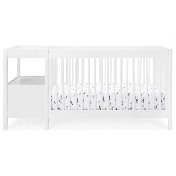 Delta Children Zoe 5-in-1 Convertible Crib and Changer - Bianca White (LOCAL PICKUP ONLY)