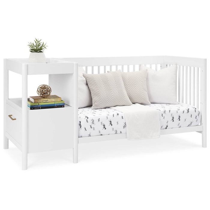 Delta Children Zoe 5-in-1 Convertible Crib and Changer - Bianca White (LOCAL PICKUP ONLY)