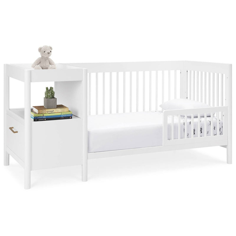 Delta Children Zoe 5-in-1 Convertible Crib and Changer - Bianca White (LOCAL PICKUP ONLY)