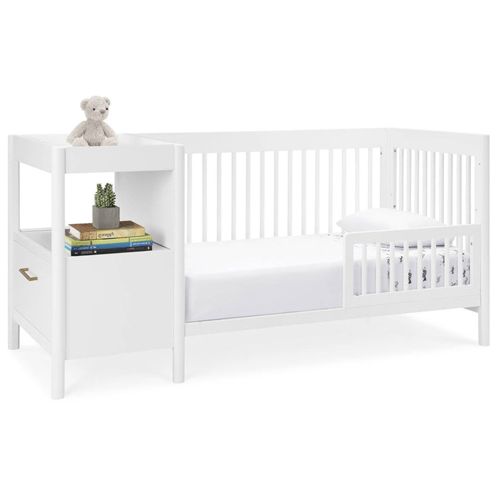 Delta Children Zoe 5-in-1 Convertible Crib and Changer - Bianca White (LOCAL PICKUP ONLY)