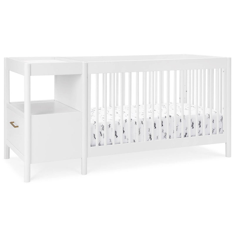 Delta Children Zoe 5-in-1 Convertible Crib and Changer - Bianca White (LOCAL PICKUP ONLY)