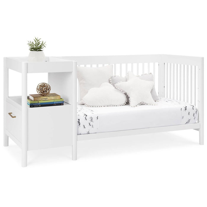 Delta Children Zoe 5-in-1 Convertible Crib and Changer - Bianca White (LOCAL PICKUP ONLY)