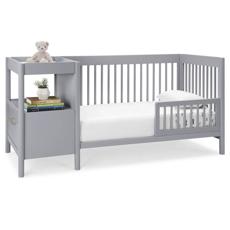 Delta Children Zoe 5-in-1 Convertible Crib and Changer - Gray (LOCAL PICKUP ONLY)