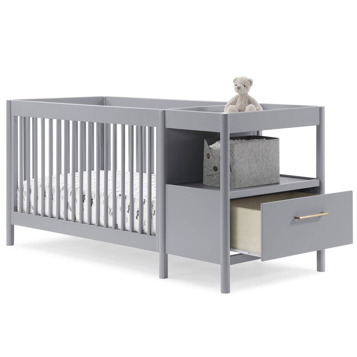 Delta Children Zoe 5-in-1 Convertible Crib and Changer - Gray (LOCAL PICKUP ONLY)