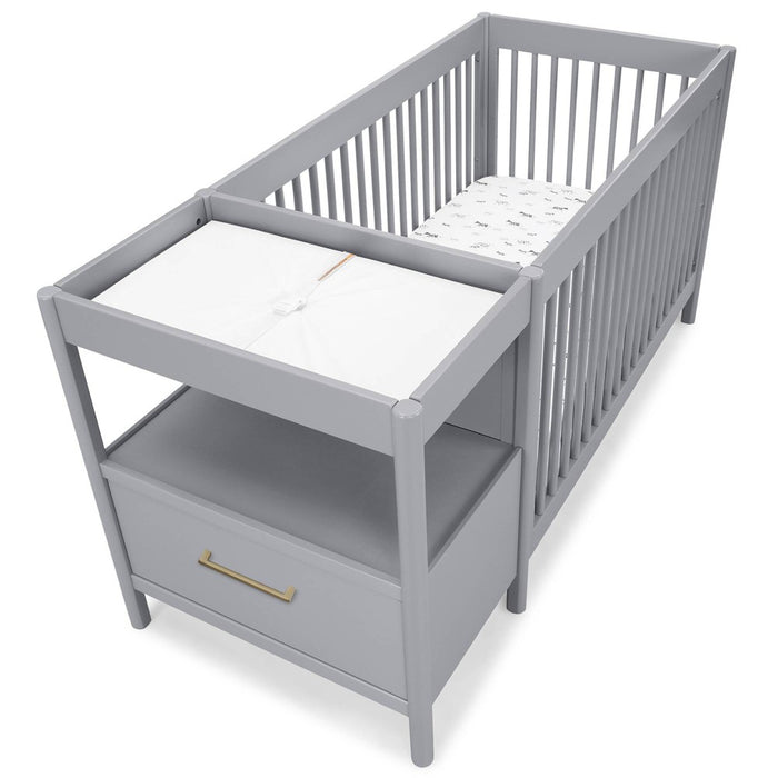 Delta Children Zoe 5-in-1 Convertible Crib and Changer - Gray (LOCAL PICKUP ONLY)