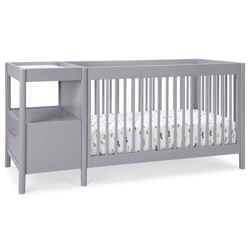 Delta Children Zoe 5-in-1 Convertible Crib and Changer - Gray (LOCAL PICKUP ONLY)