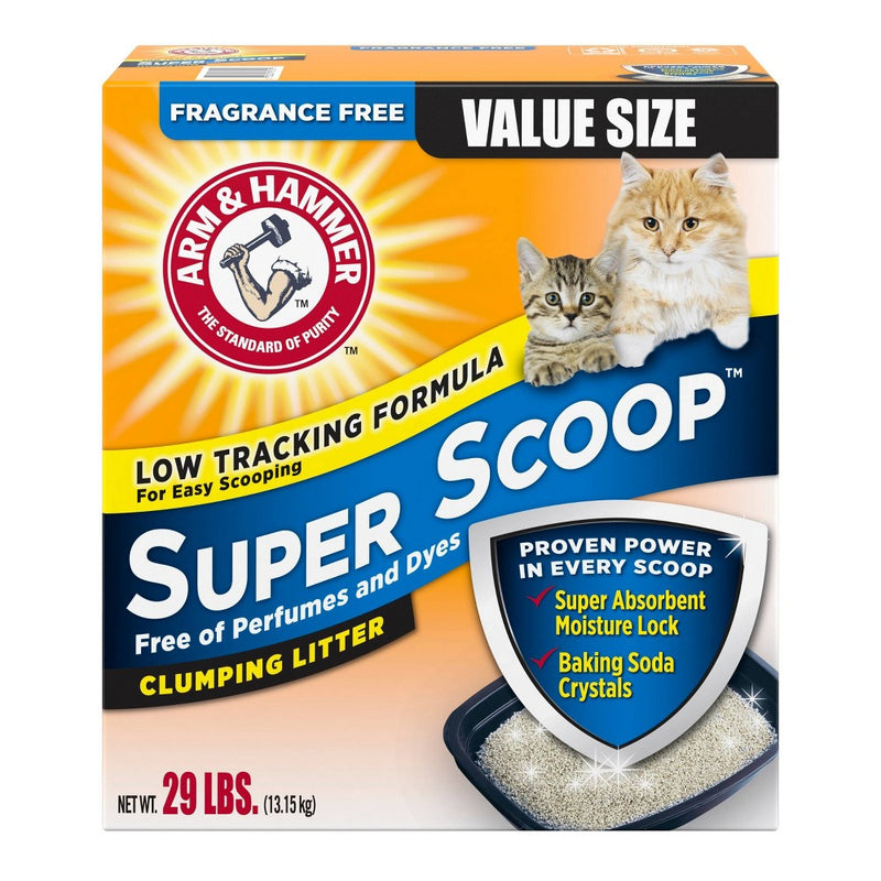 Arm & Hammer Fragrance Free Super Scoop Clumping Litter - 29lbs (LOCAL PICKUP ONLY)