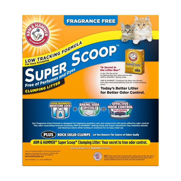 Arm & Hammer Fragrance Free Super Scoop Clumping Litter - 29lbs (LOCAL PICKUP ONLY)