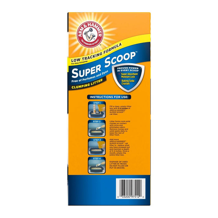 Arm & Hammer Fragrance Free Super Scoop Clumping Litter - 29lbs (LOCAL PICKUP ONLY)