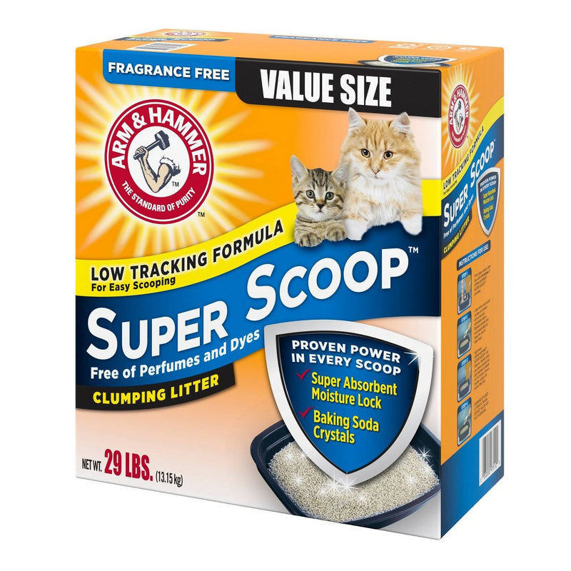 Arm & Hammer Fragrance Free Super Scoop Clumping Litter - 29lbs (LOCAL PICKUP ONLY)