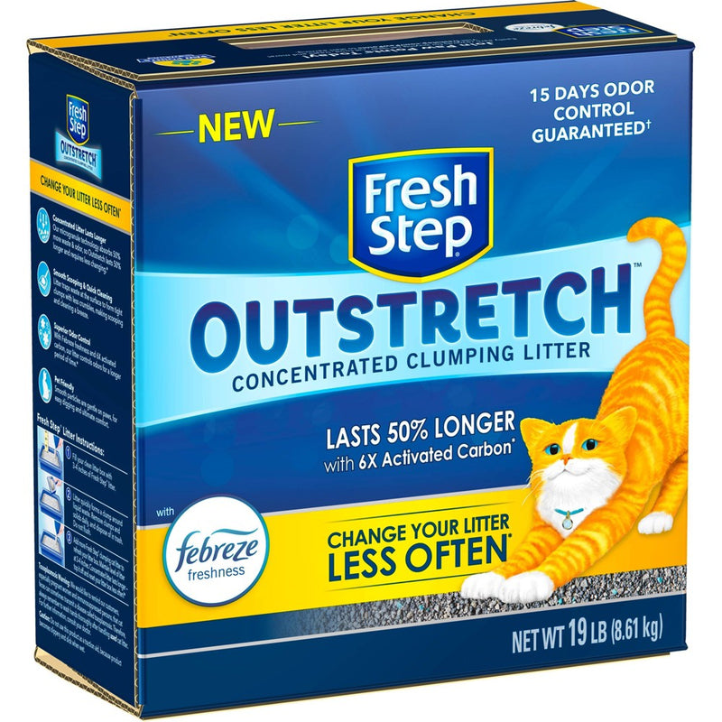 Fresh Step Outstretch Febreze Scented Cat Litter - 19lbs (LOCAL PICKUP ONLY)