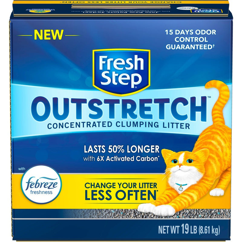 Fresh Step Outstretch Febreze Scented Cat Litter - 19lbs (LOCAL PICKUP ONLY)