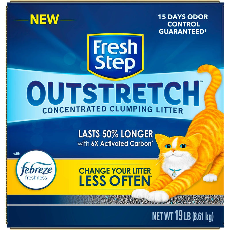 Fresh Step Outstretch Febreze Scented Cat Litter - 19lbs (LOCAL PICKUP ONLY)
