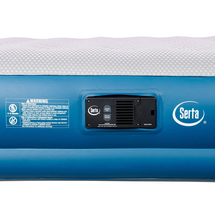Serta 16" Raised Inflatable Air Mattress with Built in Pump - Queen
