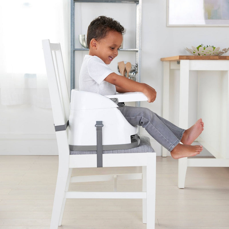 Ingenuity Baby Base 2-in-1 Booster Feeding and Floor Seat with Self-Storing Tray