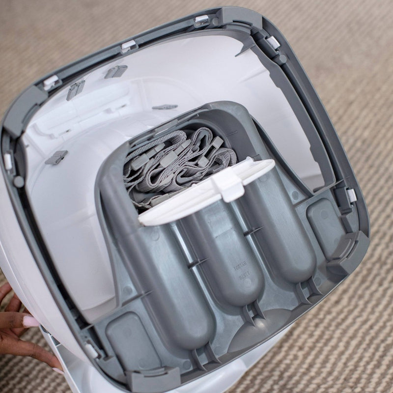 Ingenuity Baby Base 2-in-1 Booster Feeding and Floor Seat with Self-Storing Tray