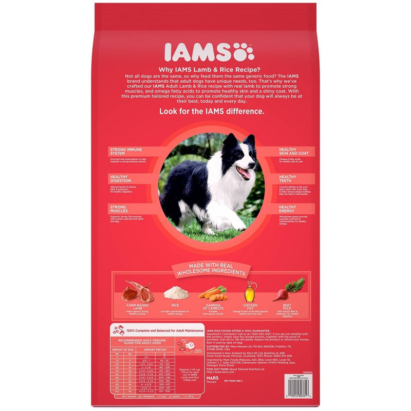 Iams Proactive Health Lamb & Rice Recipe Adult Premium Dry Dog Food - 15lbs