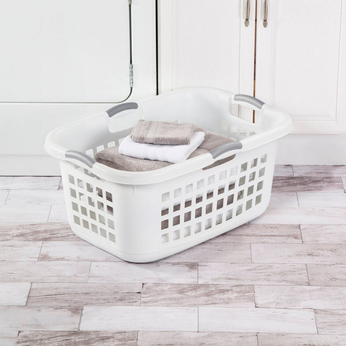 2 Bushel Capacity Single Laundry Basket White - Room Essentials™