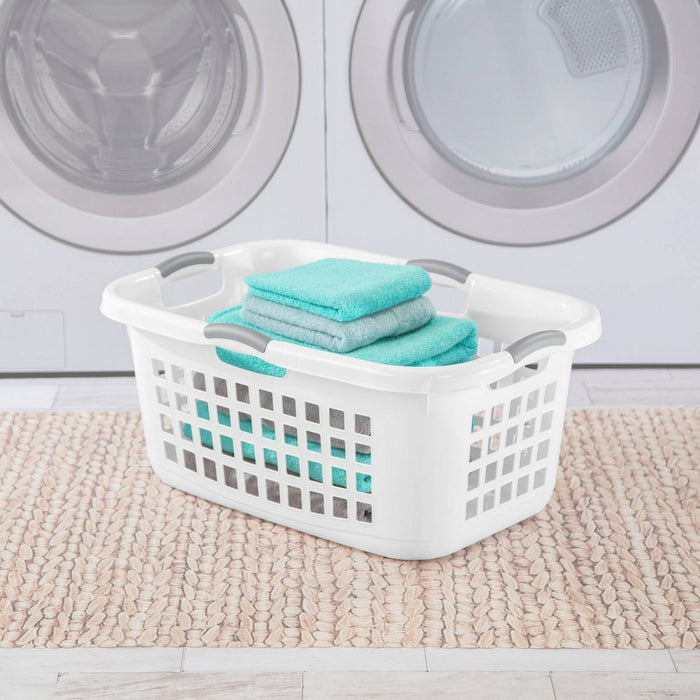 2 Bushel Capacity Single Laundry Basket White - Room Essentials™