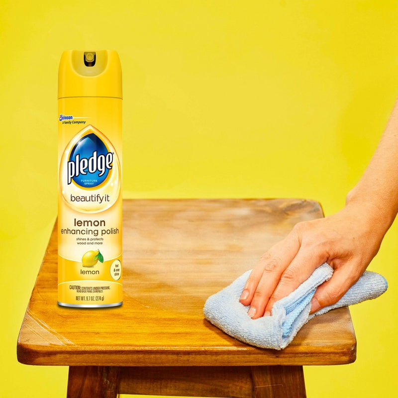 Pledge Enhancing Polish Spray Lemon - 9.7oz